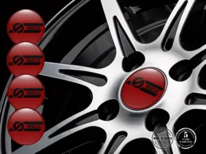 Sparco Autocollants Silicone Logo Emblèmes Roues Haut de Gamme